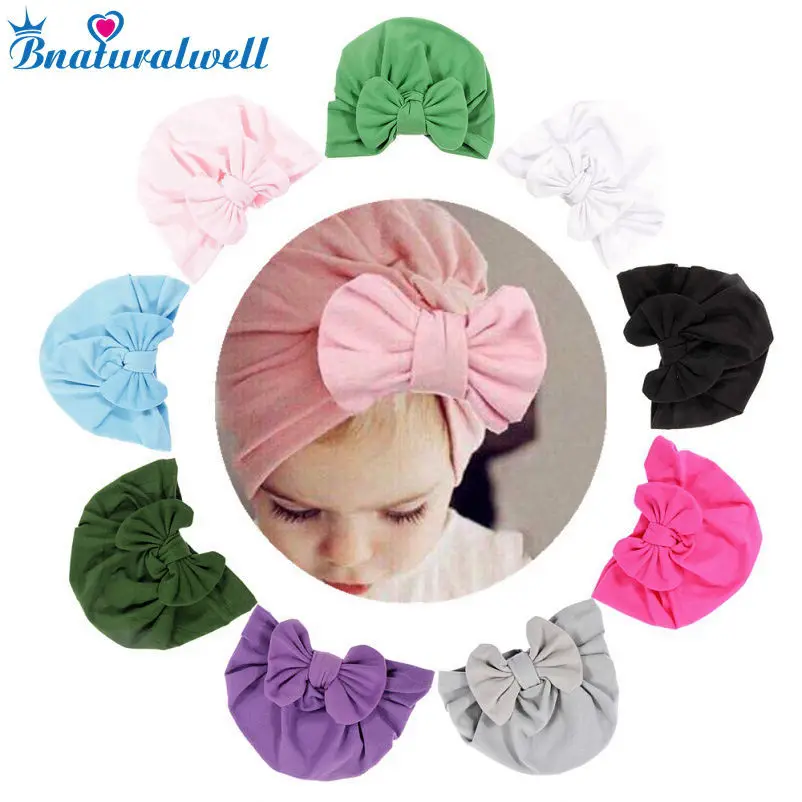 Bnaturalwell детский топ повязка-тюрбан шляпа маленькая повязка для волос для девочек мягкий тюрбан в винтажном стиле ретро детские шапочки с