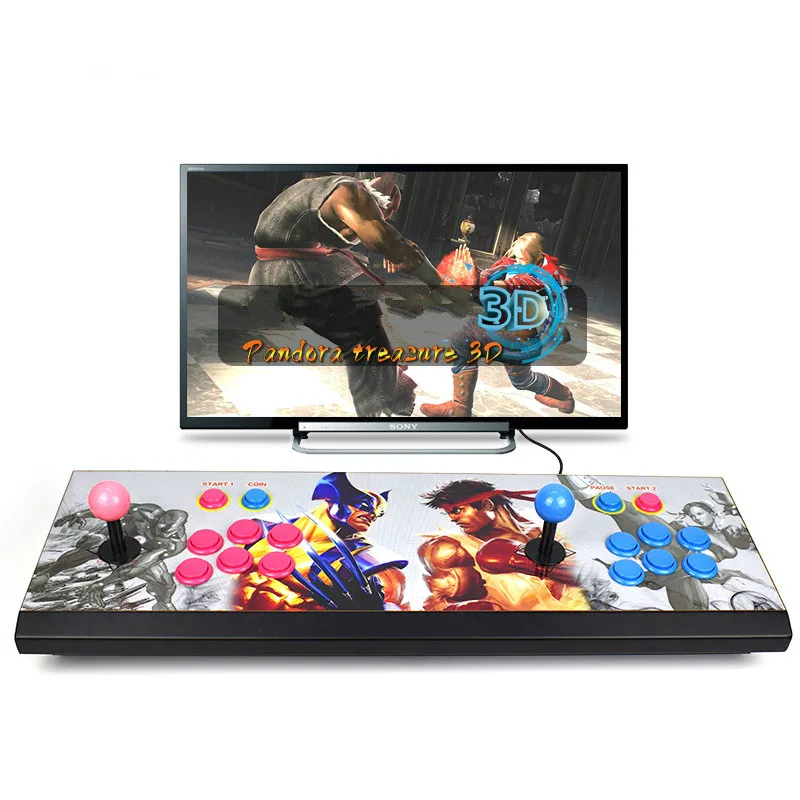 Arcade Console Pandora 6s 2200 in 1 Multi Game Machine Retro TV Video Gaming Box 2 Player Joystick 