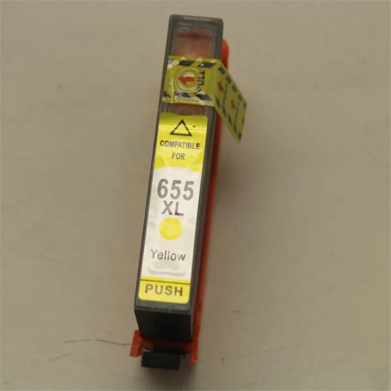 3x желтый 655XL Chipped картридж Замена для Deskjet чернила ПРЕИМУЩЕСТВО 3525 4615 4625 5525 6525 e All in