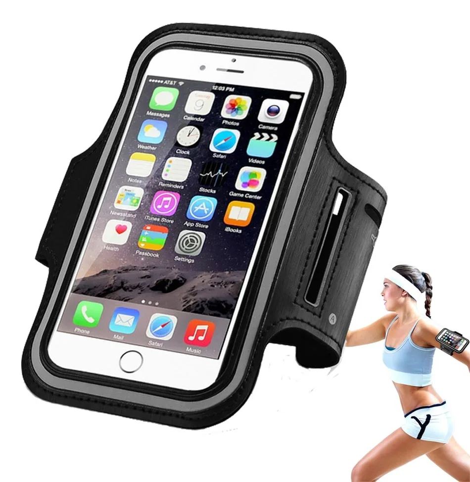 Beste Waterdichte Verstelbare SPORT GYM Arm Band Telefoon Gevallen Voor huawei p9 lite p9 p8 honor 8 5c 5a 5.5 \