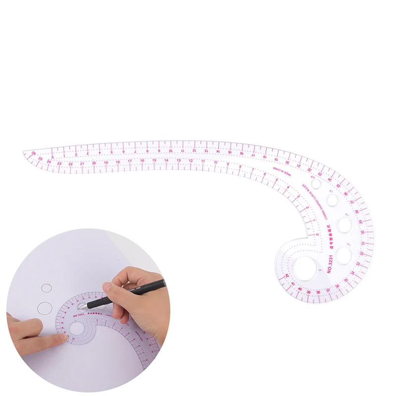 DIY швейный пластиковый инструмент для вышивания руля измерительные приборы портной шаблон для рисования живопись ремесло инструмент в форме запятой измерительные инструменты