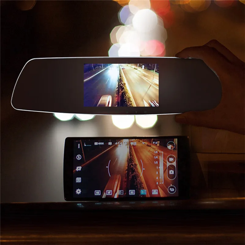 

New 7 Inch Rearview Mirror Video Recorder Touch Screen Car DVR Dual Lens Camera Dash Cam Auto Camera Portable Recorder#293341