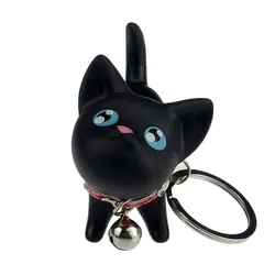 Meow кукла-брелок для ключей кошка котенок Автомобильный Брелок-колокольчик Игрушка пара милый брелок для ключей кольца для сумочки милый