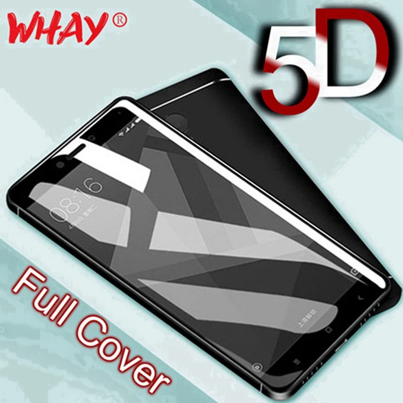 Стекло WhaY 5D для Xiaomi Redmi 5 Plus Защитное стекло экрана полное покрытие Xiomi Xiami