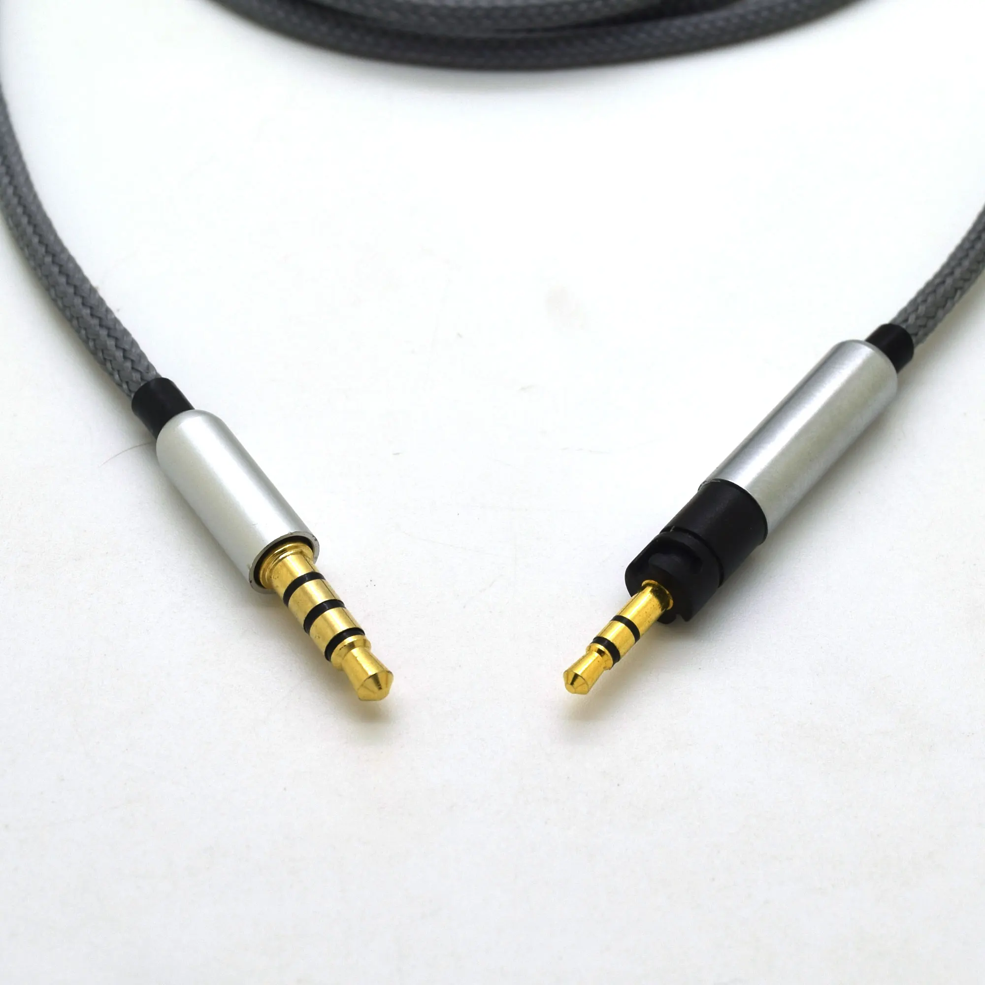 Replacement Cable for Sennheiser HD4 40 HD4 50 BT Headphone Headset Upgraded Silver Plated 3 5mm to 2 5mm Wire with Remote mic