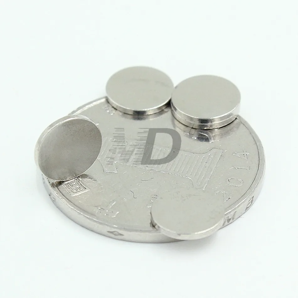 100 шт. неодимовые N35 диаметр 8 мм X 1 мм сильные магниты крошечный диск NdFeB редкоземельный для рукоделия модели на холодильник приклеивающийся магнит 8х1 мм