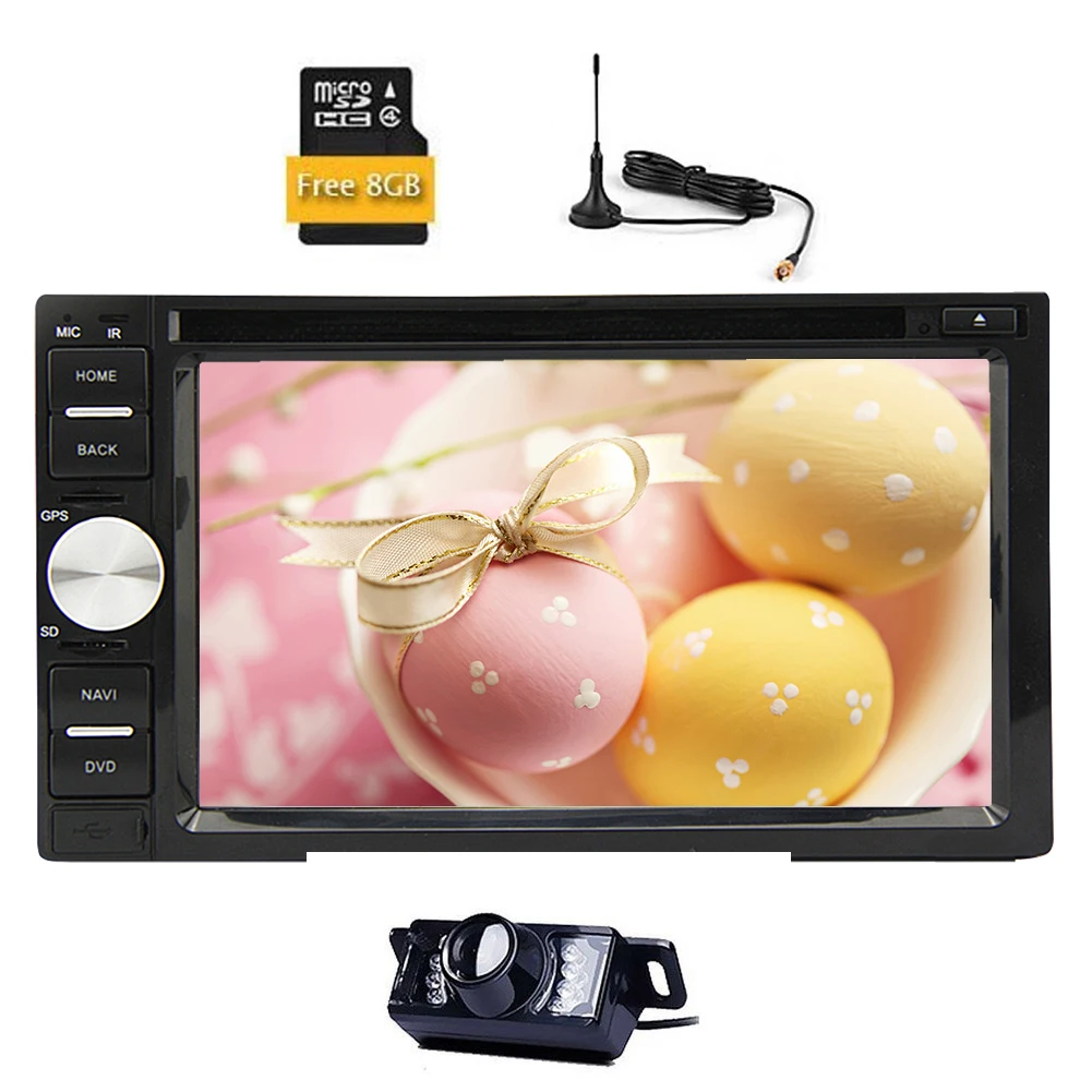 Clearance MP4 GPS Map Car DVD EQ In Deck TV Sub Stereo PC Auto Radio Video Logo AMP FM AM MP3 Autoradio iPod CD USB System 9