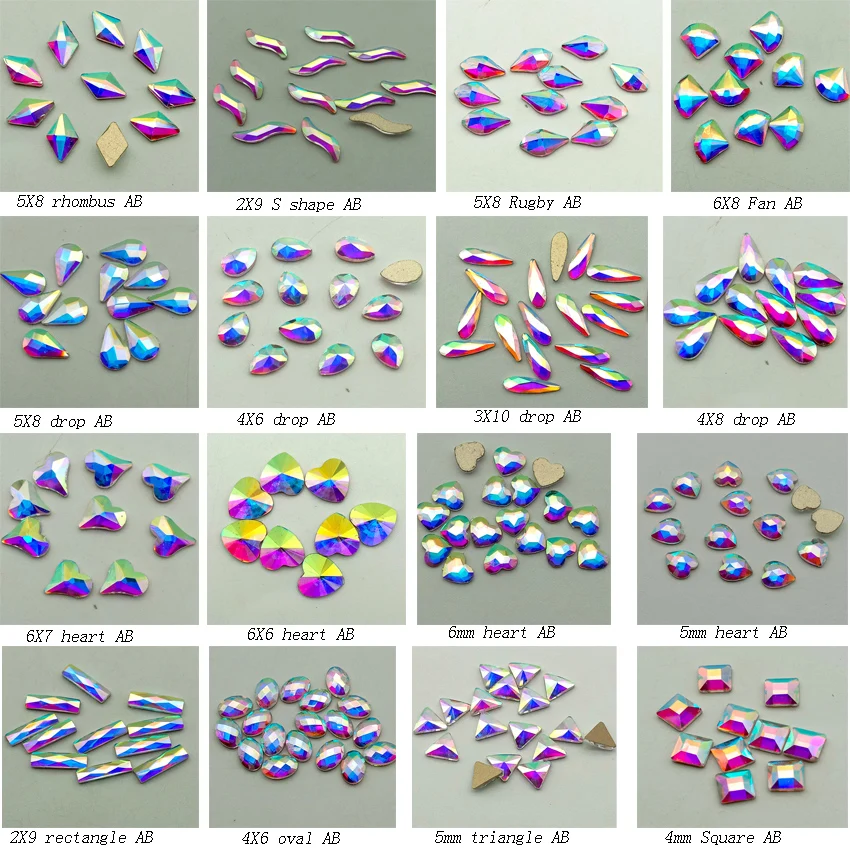 Arte do Unha Acessórios para Unhas Jóias de Unhas Strass Decoração Pedras ab Brilhante Diamante Flatback Gemas Design Faça Você Mesmo 3d 500 Pçs 2 flatback gemas design diy 3d jóias de unhas