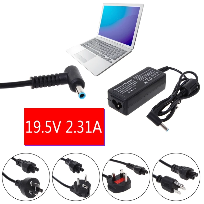 1 قطعة عالية الجودة محول الطاقة الحبل AC امدادات الطاقة الحبل شاحن كابل محول دفتر ل HP 19.5 فولت 2.31A محمول
