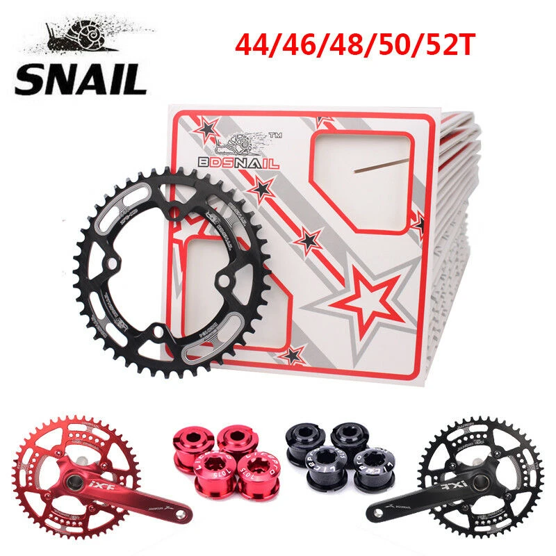UK STOCK SNAIL 104BCD 30-42T MTB Bike Chainring Narrow Wide Chain Ring Bolts