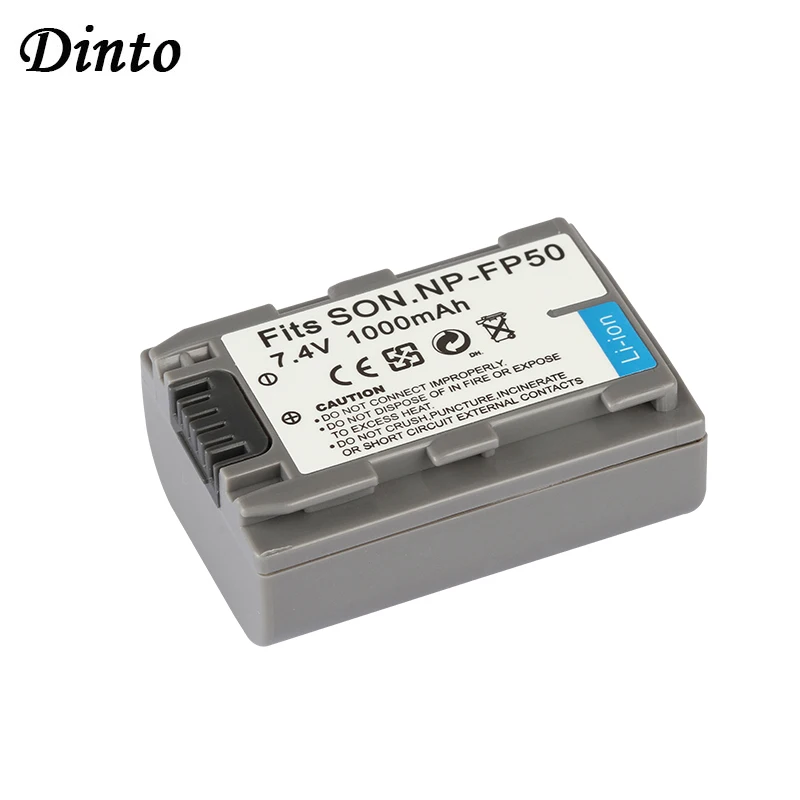 Литий ионный аккумулятор Dinto 1 шт. батарея для камеры Sony HC21E HC30E HC40E HC85E HC602E HC603 1000