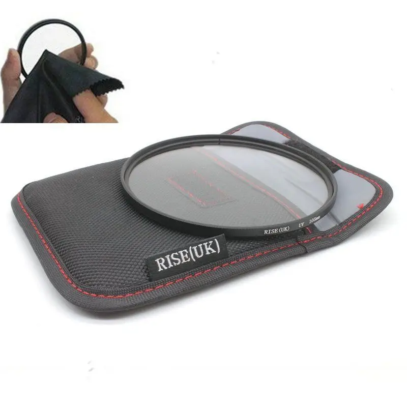 

RISE(UK) NEW 105MM UV FILTER Lens Protector 105 mm with Case bag +FREE Cloth