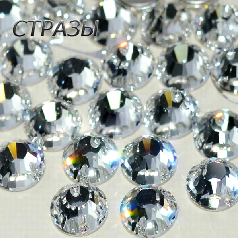 Crystal Strass 3204 Chaton Rose Flat Back Rhinestones Sew On Crystals Sewing Rhinestone Crystal Stone pedras e cristais Beads