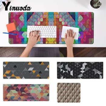 

Yinuoda New Triangle Geometric Pattern Keyboards Mat Gaming mouse pad Desk Mat gamer Mouse pad For CS GO PC Laptop Notebook