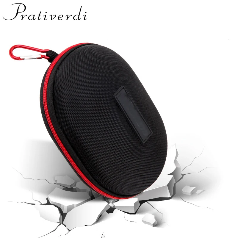 

prativerdi Waterproof Zippered Lock Earphone Case Hard EVA Storage Bag For Studio 2.0 Headphone Solo1 Solo 2 3 Headset Pouch Box