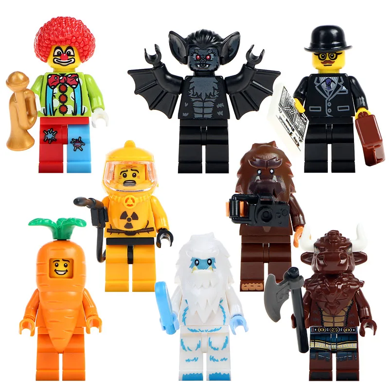 

Single Sale PG8087 Super Heroes Tauren Vampire Batman Joker Businessman Minotaur Nuclear Workers Building Blocks Kids Gift Toys