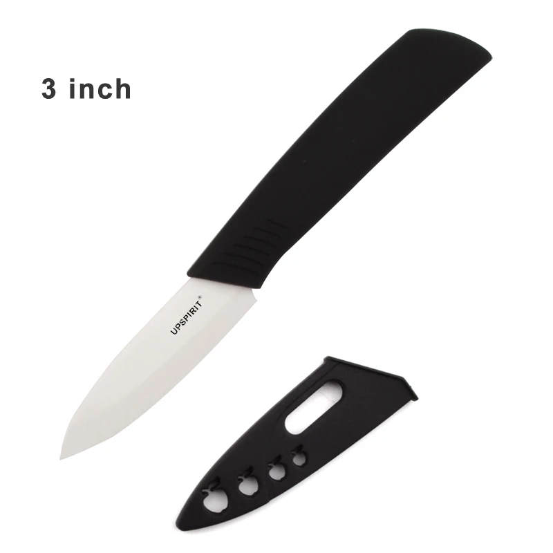 Upspirit керамический нож кухонные ножи японский шеф-поварский нож кухонные инструменты овощные универсальные ножи для очистки овощей Facas De Cozinha - Цвет: 3 Inch Black