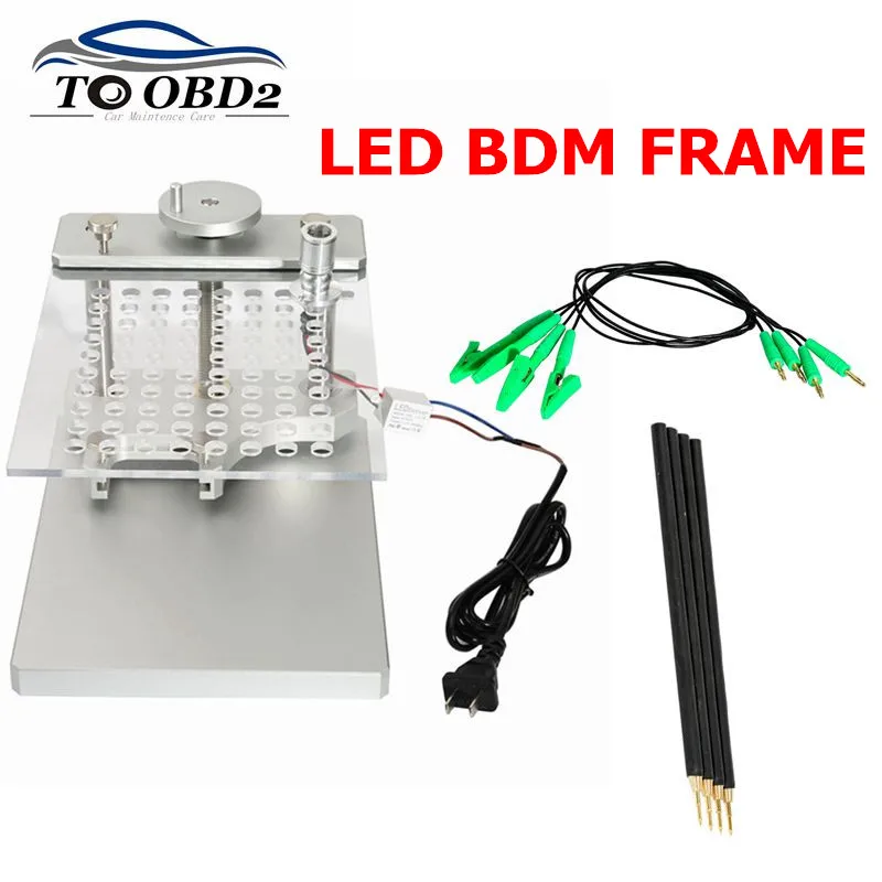 Профессиональный инструмент ECU светодиодный BDM Рамка с 4 шт. зонд сетка помощник Алюминиевый сплав Стенд работает BDM100/KESS/KTAG/KTM Dimsport