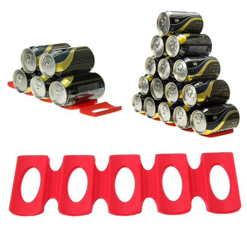 5 Cells Novelty Fridge Can Beer Wine Bottle Rack Organizer Holder Mat Kitchen And Fridge