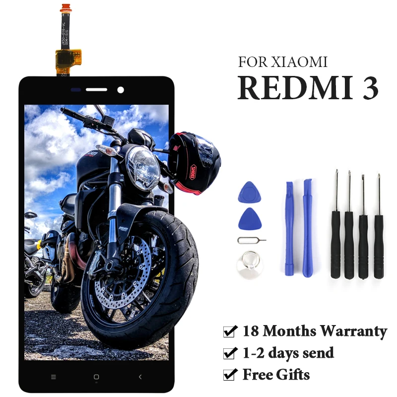 

Grade For 3 LCD Display With Touch Screen With Frame Assembly Replacement Mobile Phone Parts For 3 LCD