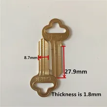 Латунь дверь дома заготовка для ключа A021 слесарные принадлежности болванки ключей [15 шт./лот]