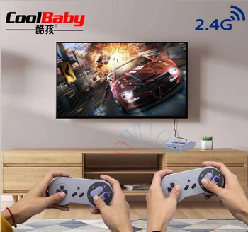

Drop shiping Mini Handheld Console Dual 2.4G Wireless Game Controller Retro Game Player Built-in 500 Classic Games for SNES