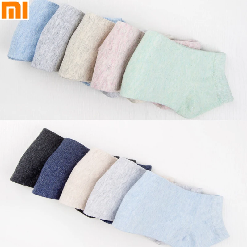 

5pcs/set Original Xiaomi 365WEAR Antibacterial Socks for Man and Women Comfortable Breathable Socks Boat Sock