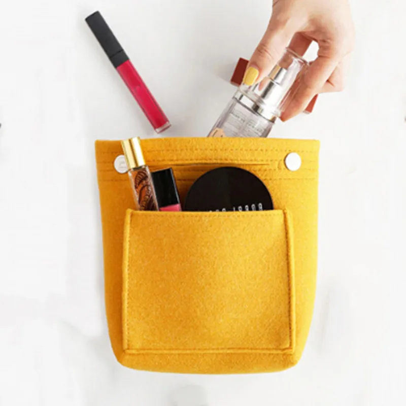 Solid Color Makeup Bags With Pocket Cute Cosmetics Pouches For Travel