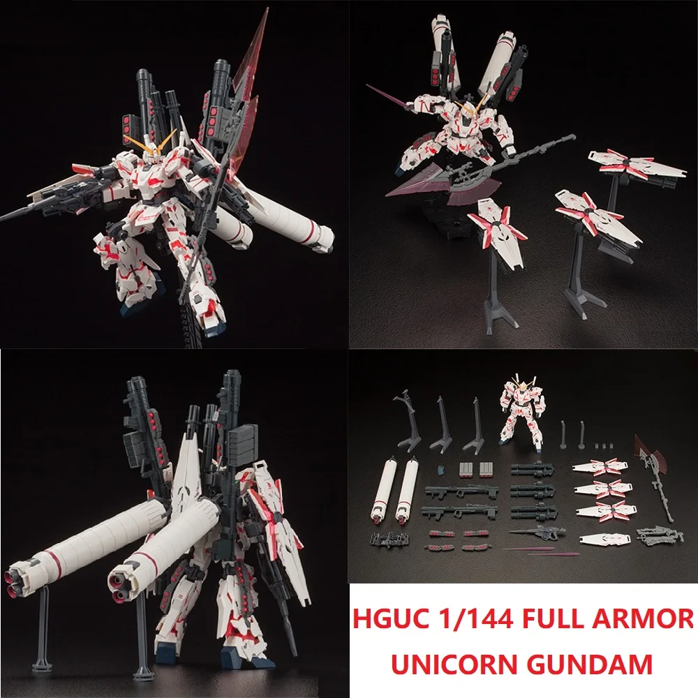 Japaness Bandai HG 1/144 Gundam Модель RX 0 полный панцири единорог GUNDAM японская модель робот