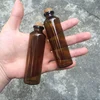 2ml 5ml 10ml 50ml Amber Glass Vials with Cork Empty Small Brown Tiny Glass Jars Mini Glass Bottles Vials Jars Containers 100pcs 4