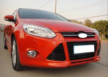 

ABS plastic Front Center Racing Grills Billet Grille Cover For Ford Focus sedan 2012-2014 1PC upper part