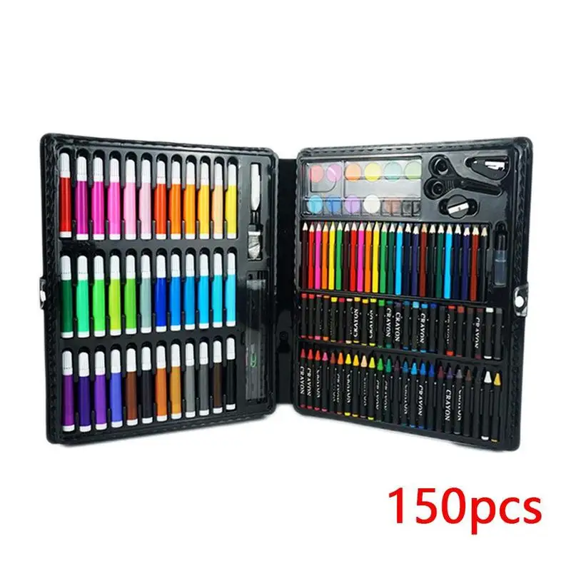 150 шт Детская Цветная кисть для воды стационарный набор для рисования цветные карандаши для детей подарок набор для художественной