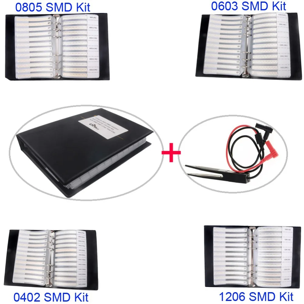 4600 pçs set 0805 Chip SMD Livro