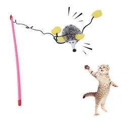 Pet Товары для кошек забавный кот интерактивные и скрипучий игрушки формирование Ежик с пером Цвет случайным животное аксессуары для гэтоса