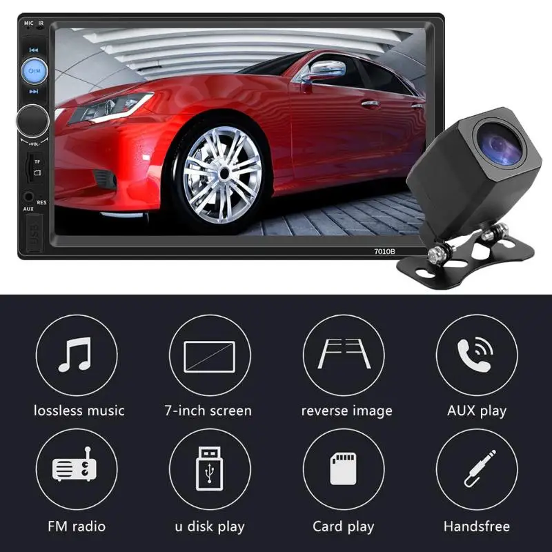 SWM T7010B автомобильный стерео Bluetooth USB FM радио аппаратная Пластиковая Электроника