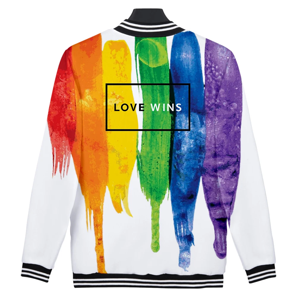 Новая LGBT-куртка-бомбер для мужчин и женщин, Повседневная Уличная одежда в стиле Харадзюку