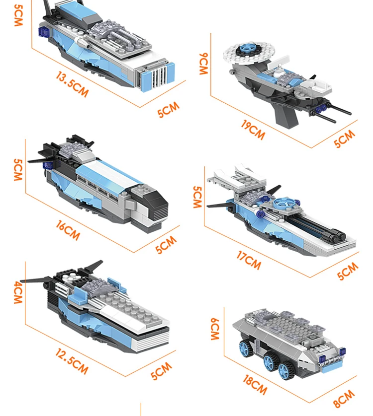 4 New Arrive COGO15050 Spaceship Building Blocks Compatible With Legoe Educational Toys For Children Birthday Gifts For Children