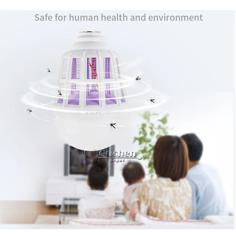 Electronic Insect Killer/Mosquito Zapper Lamps Fly Killer E27 LED Bulb Socket Base Home Indoor Outdoor Garden Patio Backyard UV