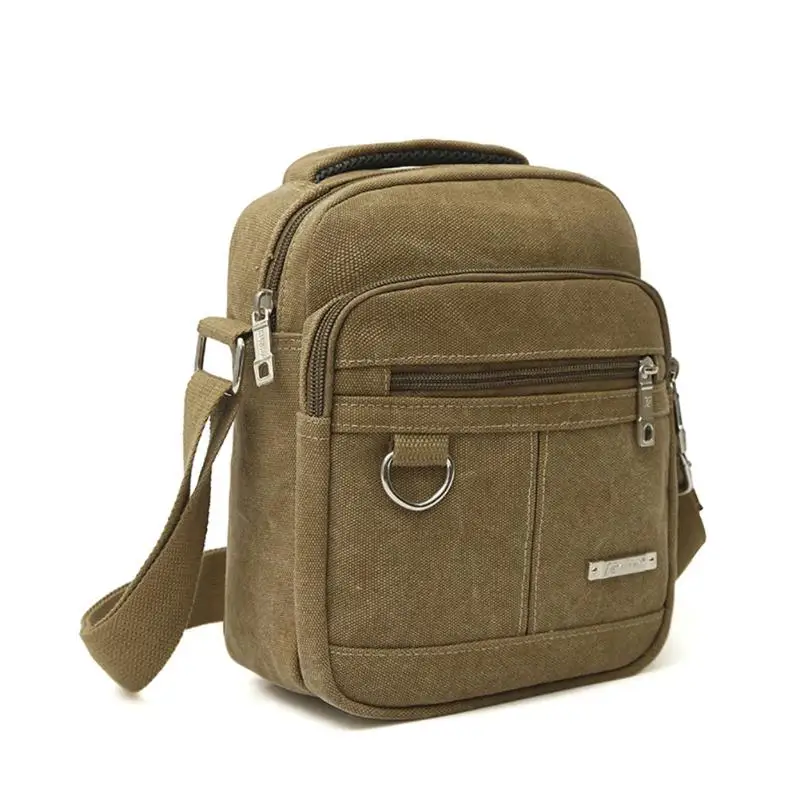 

Fashion Canvas Men Shoulder Bag High Quality Crossbody Bag Briefcase Casual