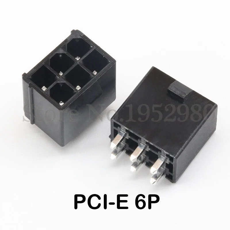 20 комплектов 4 2 мм разъем для ПК Компьютерная видеокарта PCI E GPU 6Pin 5557 Мужской