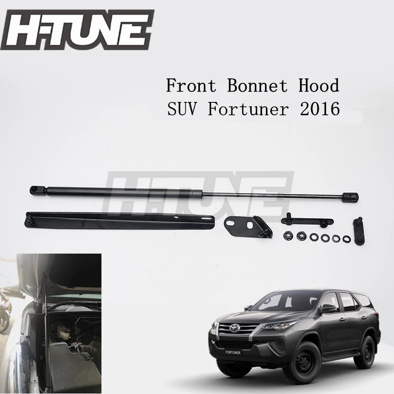 H-TUNE одна сторона Fortuner 2016 передний капот газовый Лифт Поддержка Strut амортизаторы |