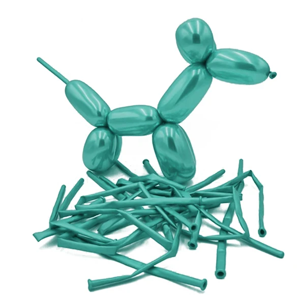 10 шт Металлические Длинные Воздушные шары спиральные надувные шарики магический воздушный шар моделирование День рождения Свадьба украшения для детских игрушек подарок - Цвет: 10pcs Green