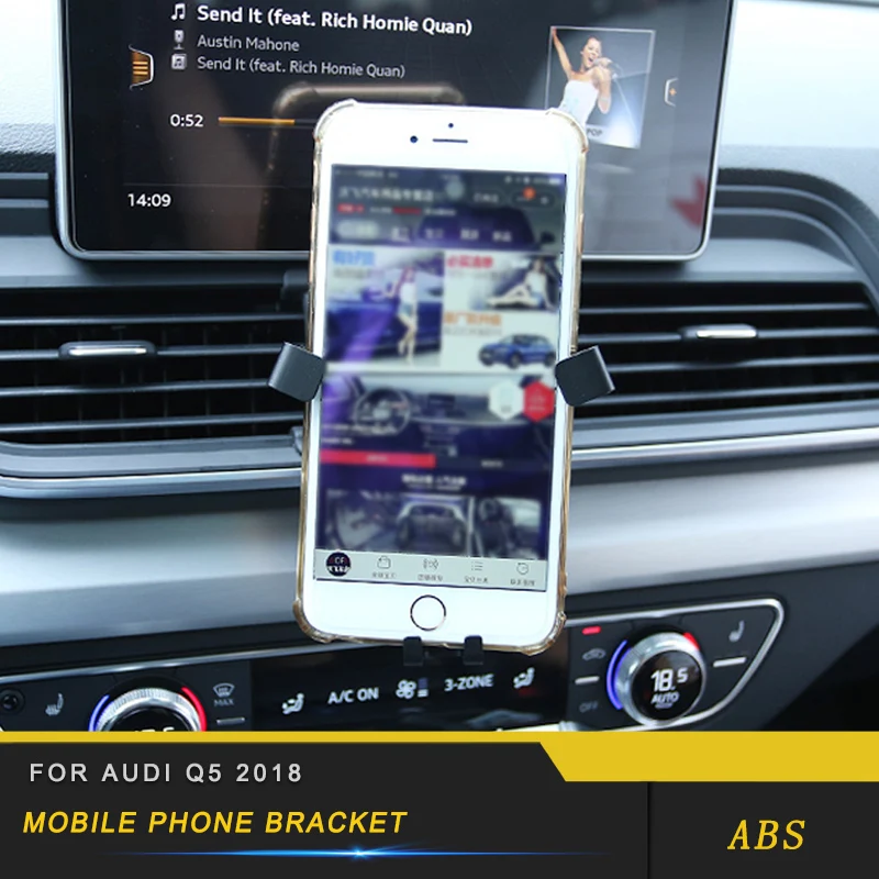 

Car handphone stand mobile phone holder bracket accessories For Audi Q5 2018