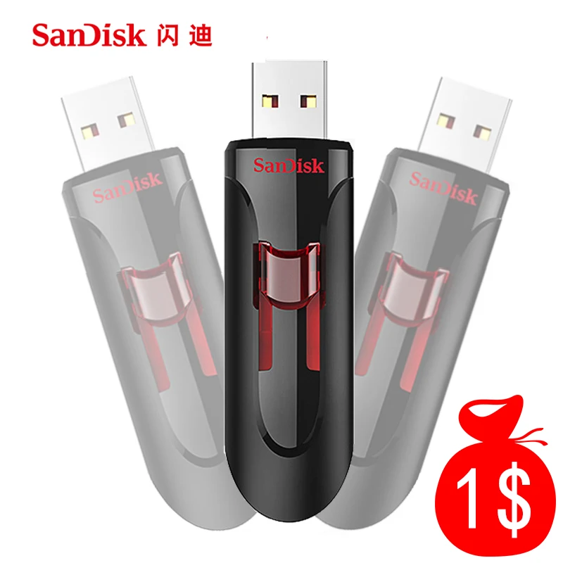 100% Original SanDisk USB Flash Pen Drive 16GB 32GB 64GB 128GB 256GB USB 3.0 Flash Drive Stick Pendrive Flashdisk USB Key
