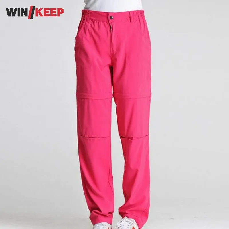 Women Outdoor Quick drying Full Length Sport Pants Camping Hiking Pants Female Slim Fit Comfort