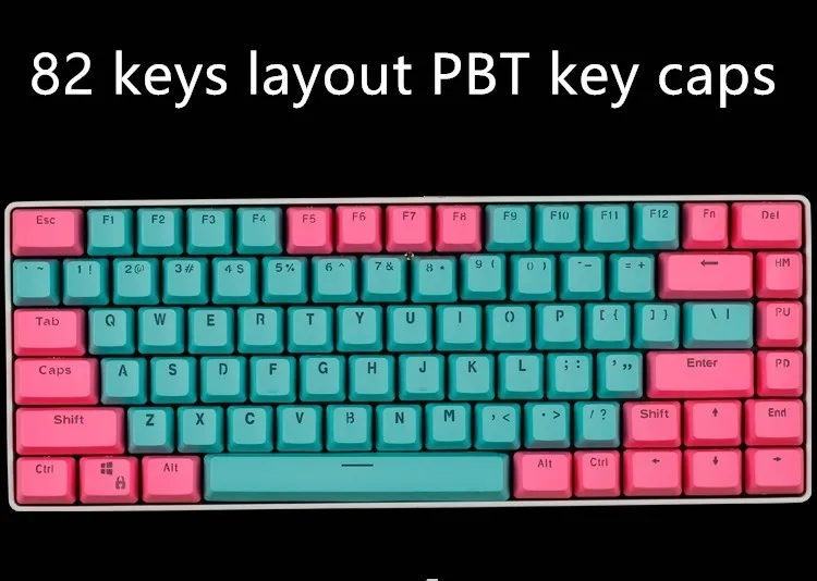 Layout de teclas 82 KBT PBT Teclas
