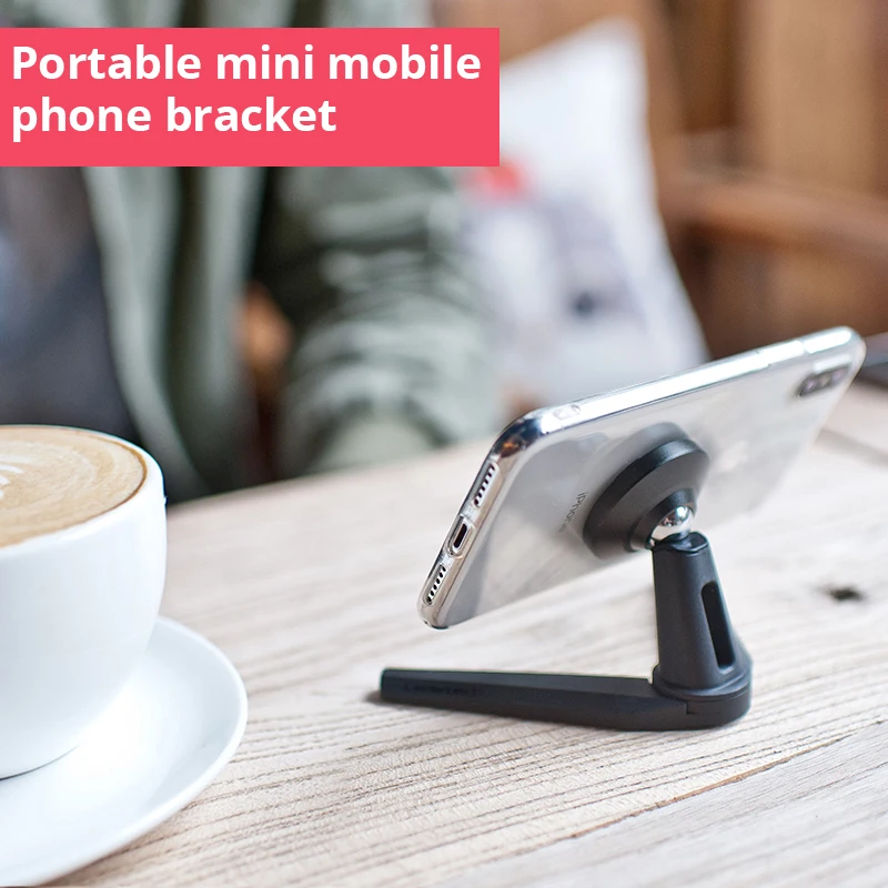 

Multipurpose Table Magnetic Phone Holder Triangle Phone Car Holder Spread Legs Magnetic Phone Stand In The Car Desktop Bracket