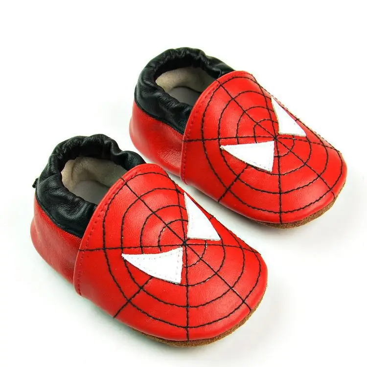 New Spider Leather Baby Shoes Boy Baby Toddler Shoes Handmade Spider