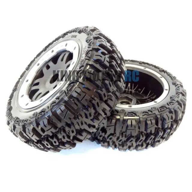 

King Motor Front T1000 GT Pioneer Knobby Tire Set 2pcs Fit HPI Bajaj 5T 5SC LOSI 5ive T