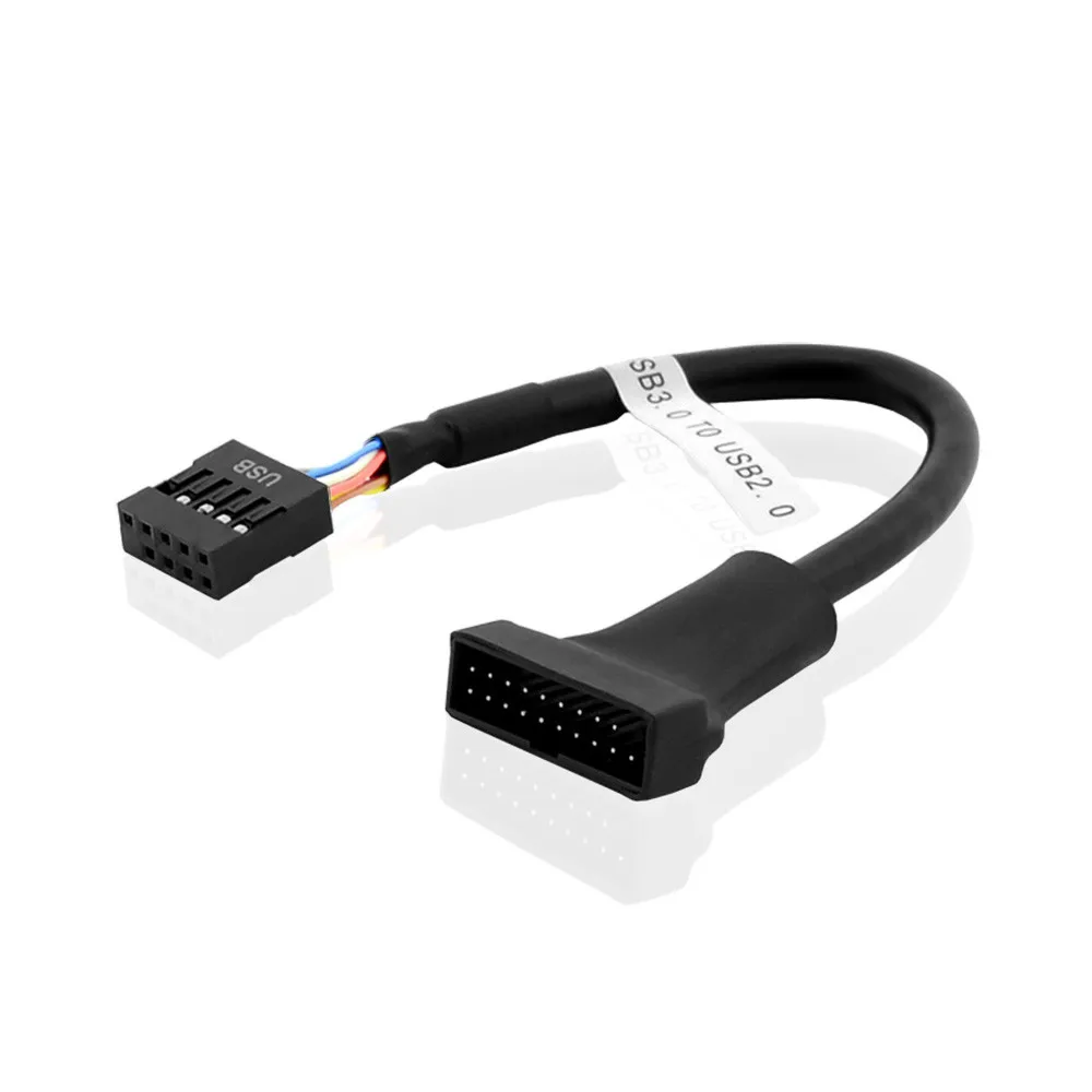 15 см USB 3,0 20pin корпус штекер для материнской платы USB 2,0 9pin женский кабель адаптер для настольного компьютера ПК материнская плата